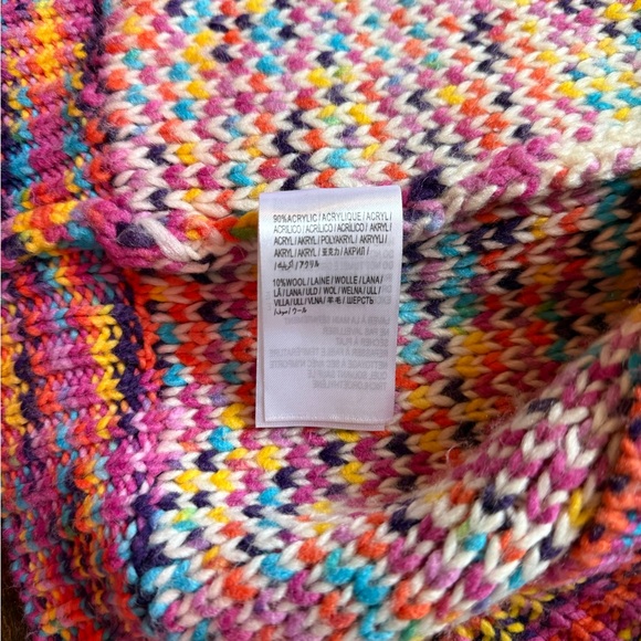 Farm Rio- Rainbow Wild Hearts Cardigan- Size S - Picture 10 of 11